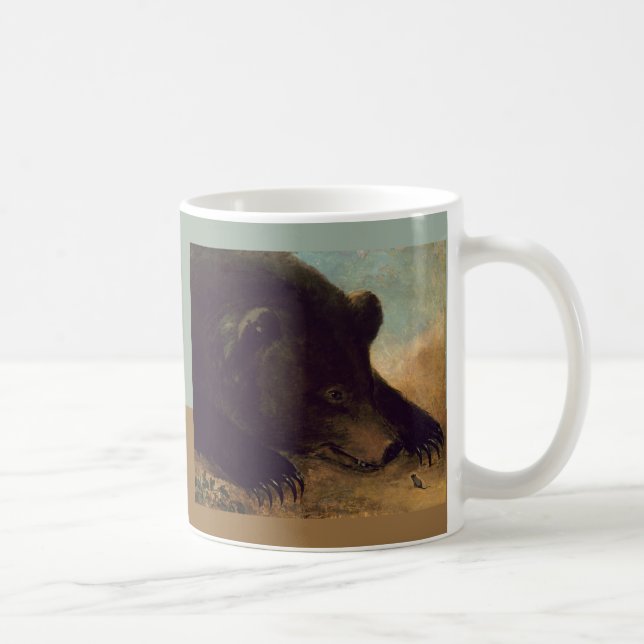 George Catlin - Grizzly Bear och Mouse Coffee Mugg (Höger)