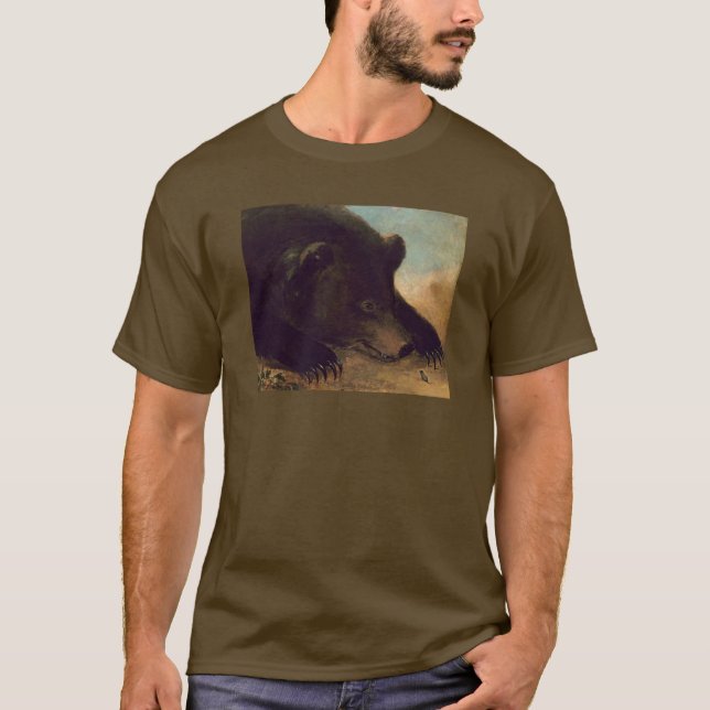 George Catlin - Grizzly Bear och Mouse T-Shirt (Framsida)