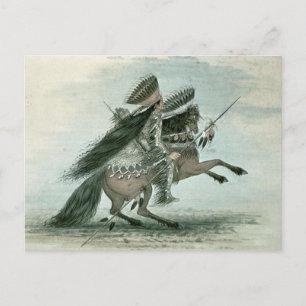 George Catlin - Warrior Vykort