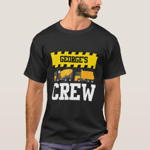 George Construction Crew Anpassningsbar Dumptruck T Shirt