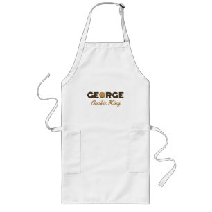 George cookie Kung Long Apron Långt Förkläde
