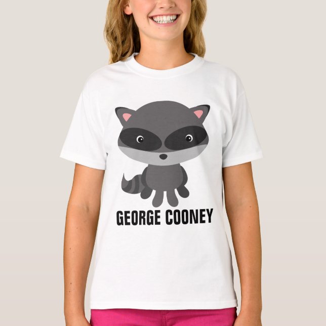 GEORGE COONEY RACCOON FUNny T-Shirts (Framsida)