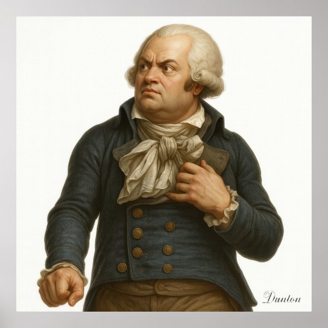 George Danton - French Revolution Print Poster (Framsidan)