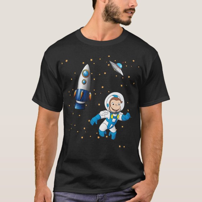 George den Nyfikna apastronaut- Tecknaden i SP T Shirt (Framsida)