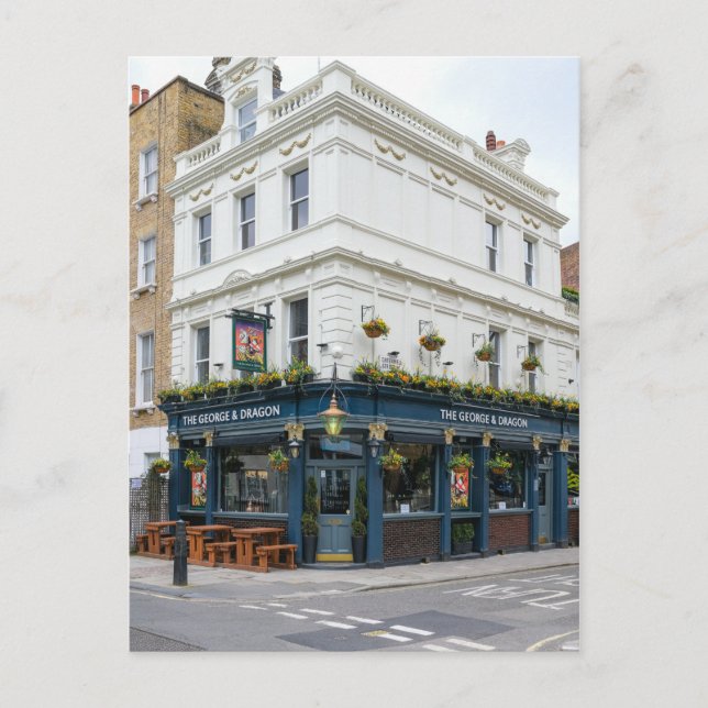 George & Dragon, Fitzrovia, London UK Vykort (Framsida)