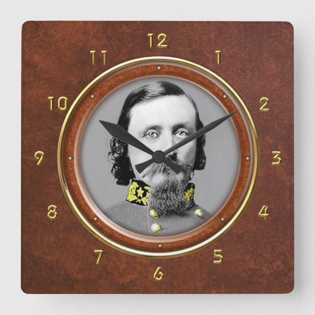 George E. Pickett 10,75", Fyrkantig Klocka (Framsida)