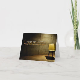 George Eliot Inspirational Citote "Aldrig för sent Tack Kort