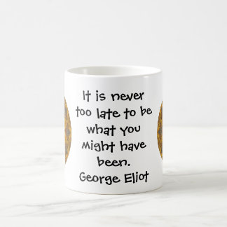 George Eliot Inspirational Motivational Quotation Kaffemugg