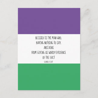 George Eliot Quote Postcard Vykort