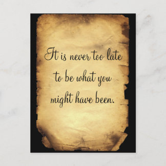 George Eliot's quote on life Vykort