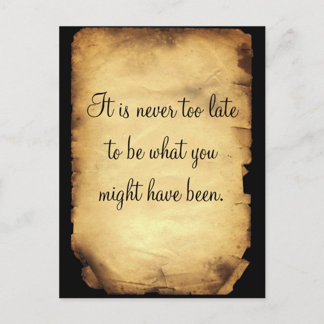 George Eliot's quote on life Vykort (Framsida)