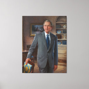 GEORGE FOTGÄNGARE BUSH vid John Howard Sanden Canvastryck