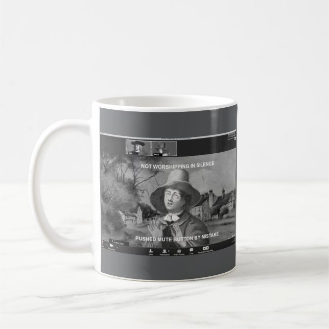 George Fox Zooming Coffee Mugg (Vänster)