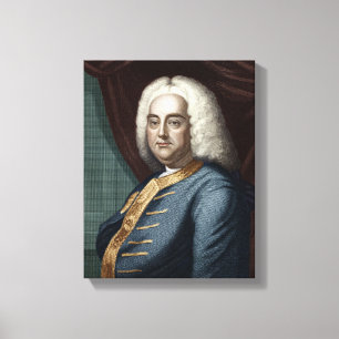 George Frederic Handel som inristas av Thomson Canvastryck