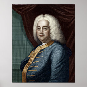 George Frederic Handel som inristas av Thomson Poster