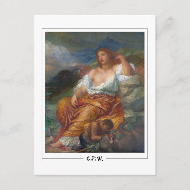 George Frederic Watts #28 - Finkonstkort Vykort (Framsida)