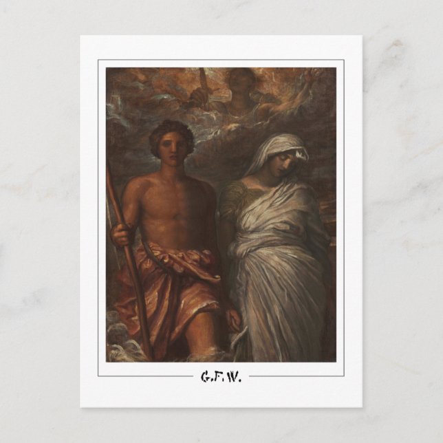 George Frederic Watts #9 - Finkonstkort Vykort (Framsida)