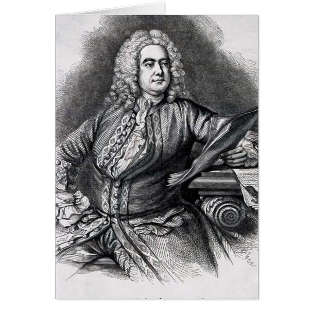 George Frederick Handel, 1749 Hälsningskort (Framsidan)