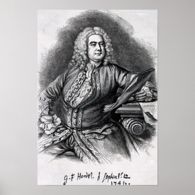 George Frederick Handel, 1749 Poster (Framsidan)