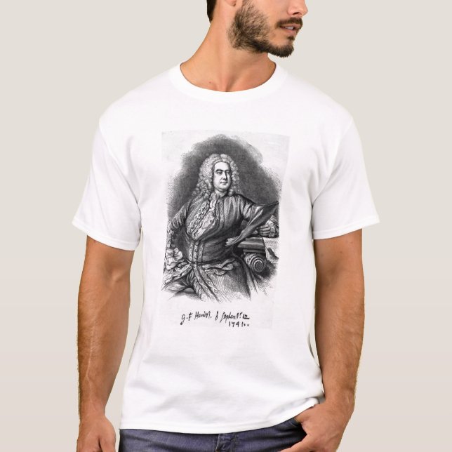 George Frederick Handel, 1749 Tee Shirt (Framsida)