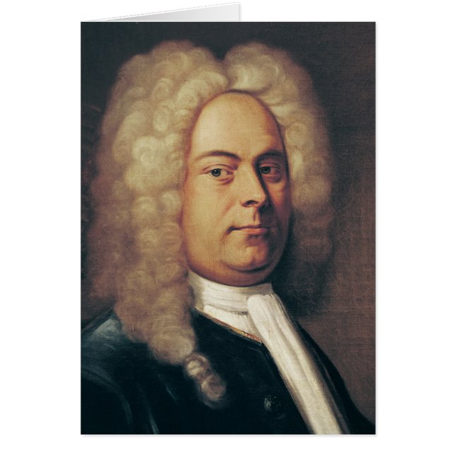 George Frederick Handel Hälsningskort (Framsidan)