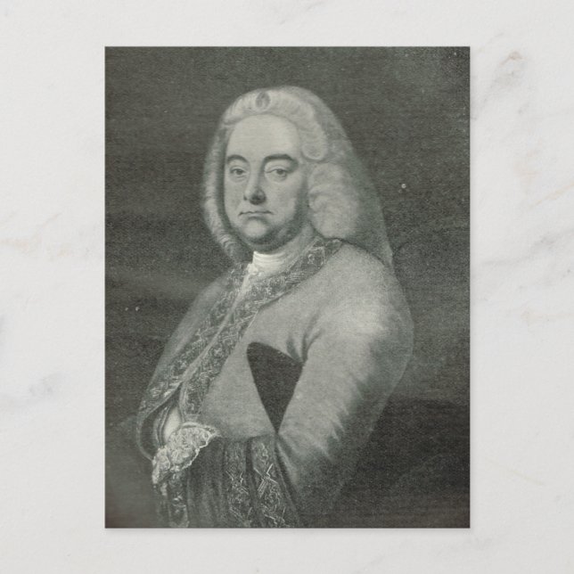 George Frederick Handel Vykort (Framsida)