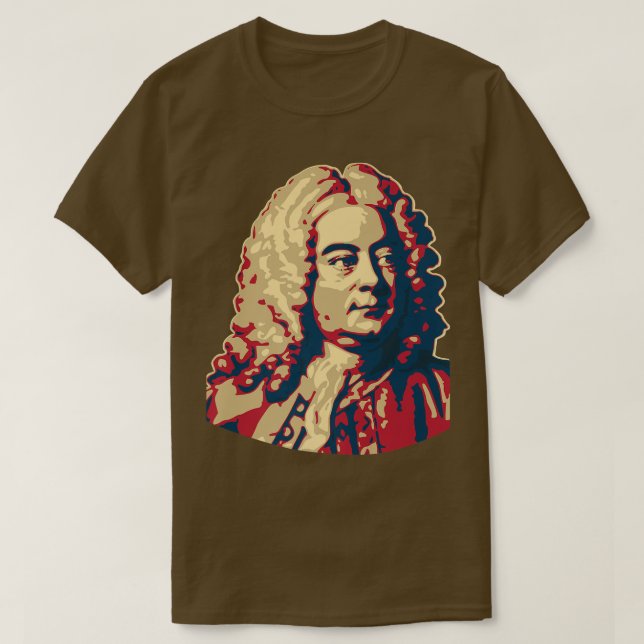 George Frideric Handel Classical Music Composer941 T Shirt (Design framsida)