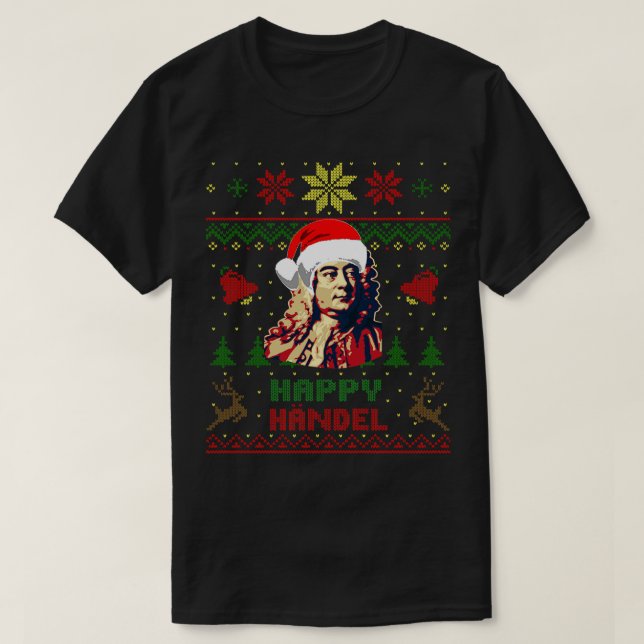 George Frideric Handel Funny jul 1 T Shirt (Design framsida)