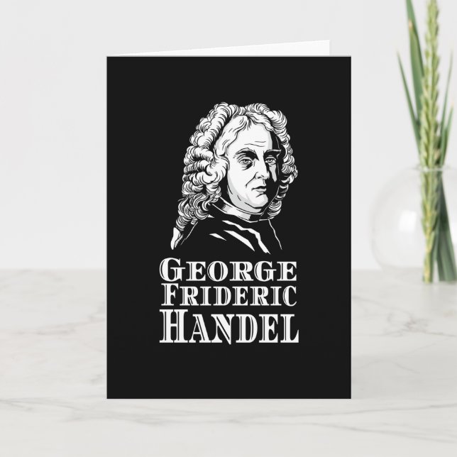 George Frideric Handel Porträtt Kort (Framsida)