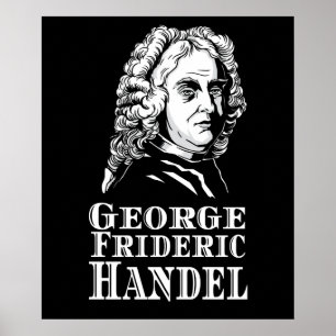 George Frideric Händel Porträtt Poster