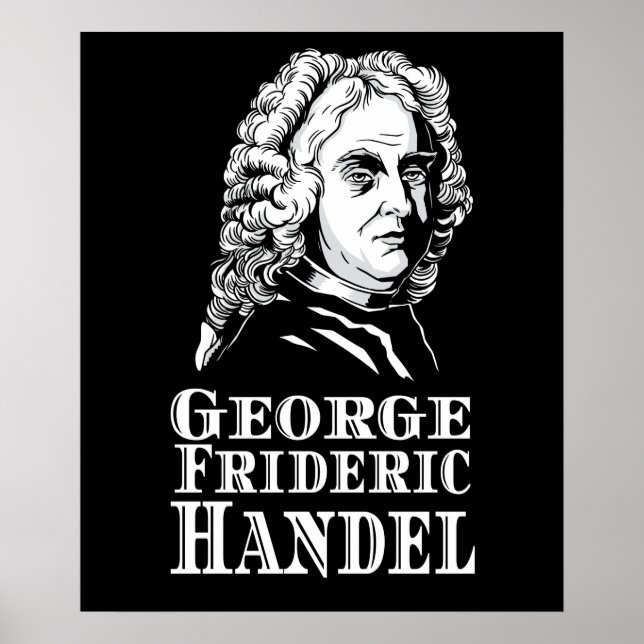 George Frideric Händel Porträtt Poster (Framsidan)