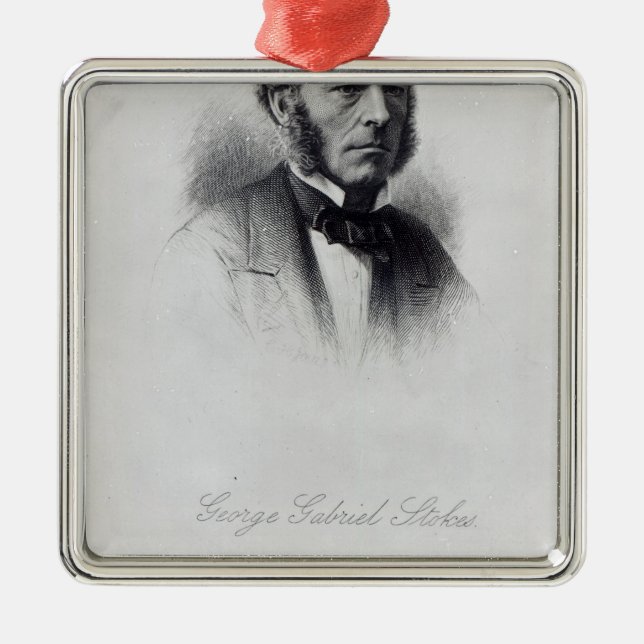 George Gabriel fyller på med bränsle Julgransprydnad Metall (Framsidan)