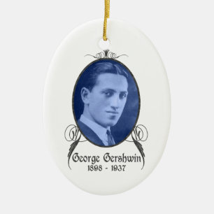 George Gershwin prydnad Julgransprydnad Keramik