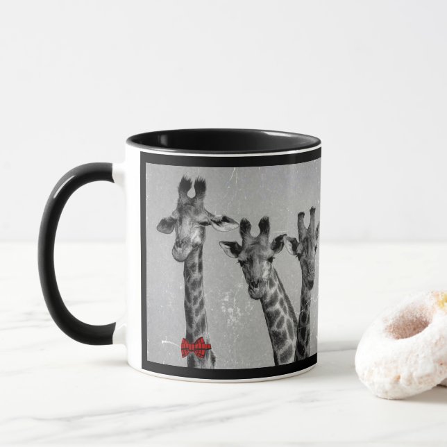 George Giraffe & Family Mugg (Med munk)