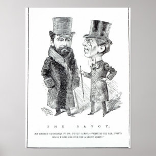 George Grossmith Jnr. och Richard D'Oyly Carte Poster