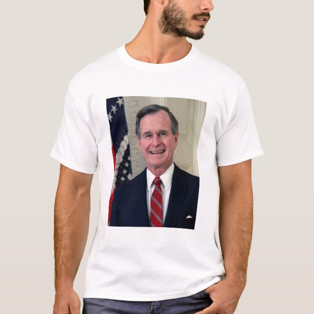 George H Bush president T Shirt (Framsida)