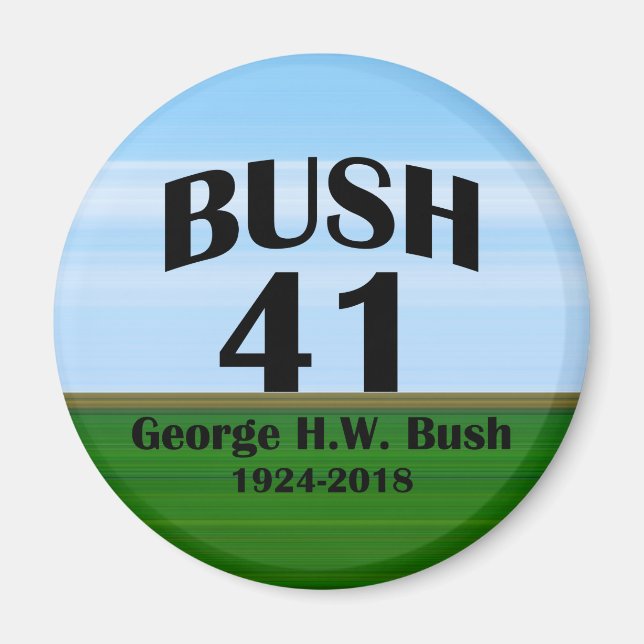 George H.W. Bush 1924-2018 Magnet (Framsidan)