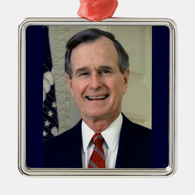 George H. W. Bush 41:a president Julgransprydnad Metall (Framsidan)