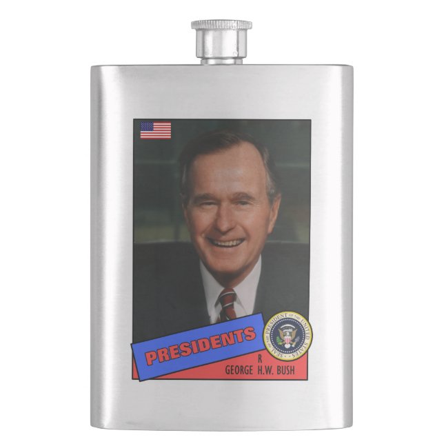 George H.W. Bush Basebollkort Fickplunta (Framsidan)