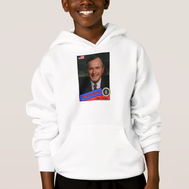 George H.W. Bush Basebollkort Tee (Framsida)