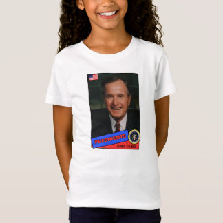 George H.W. Bush Basebollkort Tee Shirt
