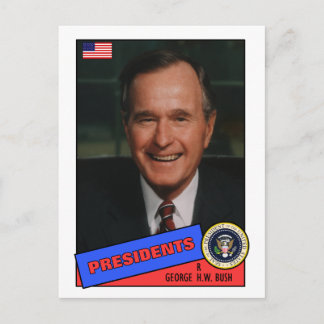 George H.W. Bush baskort Vykort