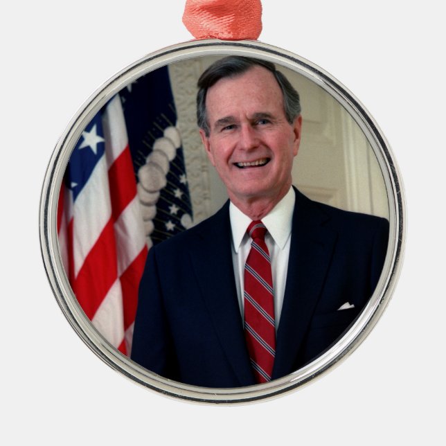 George H. W. Bush Julgransprydnad Metall (Framsidan)