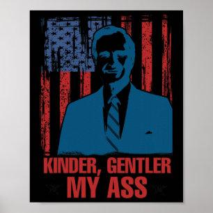 George H. W. Bush Roligt snällare tal Reps Poster