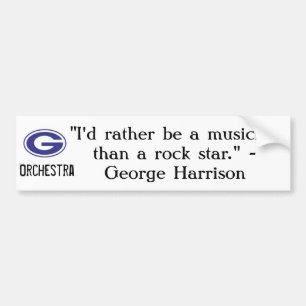 George Harrison citationsteckenbildekal Bildekal