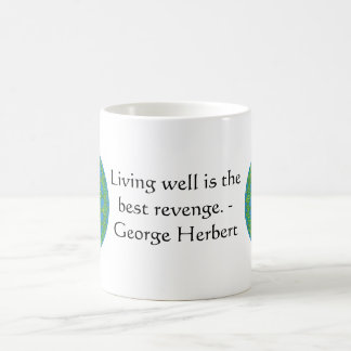 George Herbert Quote med underbar design Kaffemugg