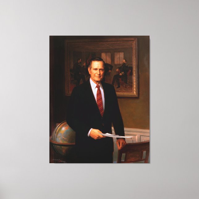 GEORGE HERBERT WALKER BUSH av Herbert Abrams Canvastryck (Framsida)