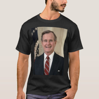 George HW Bush Presidental Porträtt Classic T-Shir T Shirt