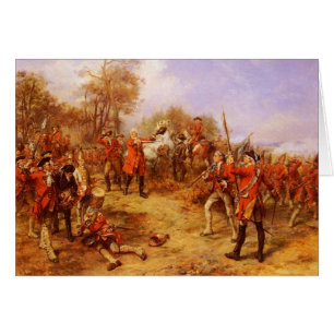 George II i Dettingen Hälsningskort