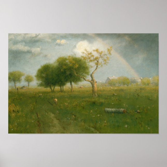 George Inness - efter en sommardusch Poster (Framsidan)